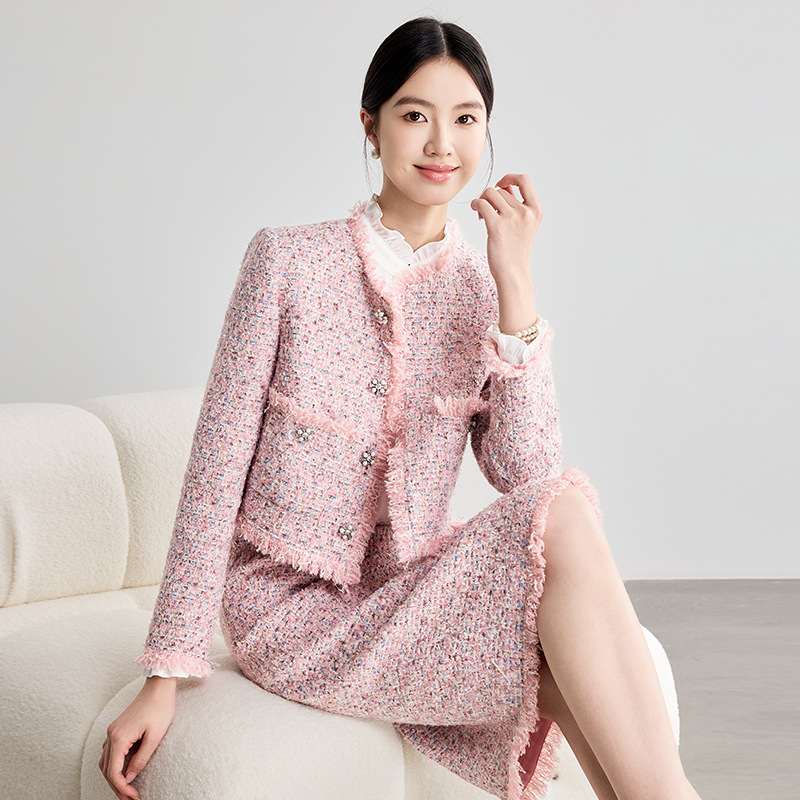Wool Suit Jacket - Wollen tweed pak in kleine, geurige