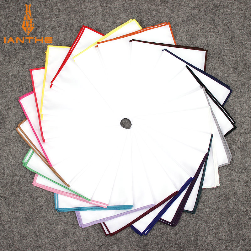 Pocket Square Set - 2018 Fashion Mens Katoen Witte Zakdoek