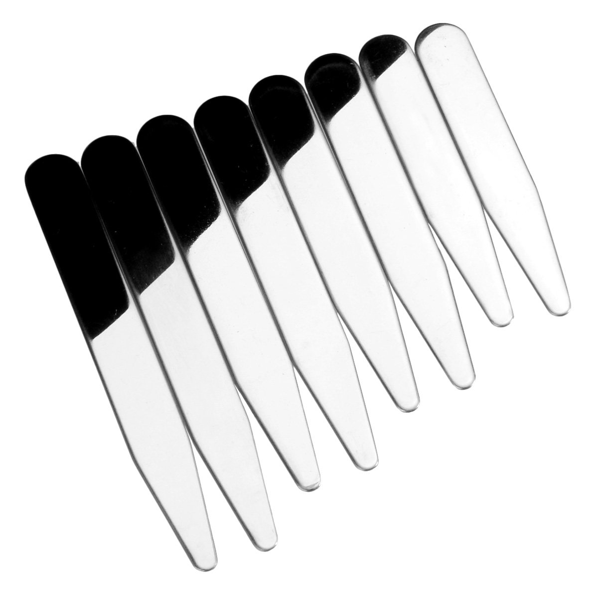 Collar Stay Metal - 8-delige kraagsteunen set, metalen kraaginzetstukken voor
