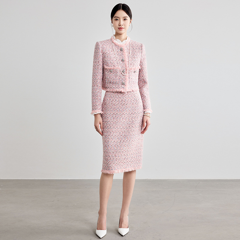 Wollen tweed pak in kleine, ge - Wool Suit Jacket recensie en prijs