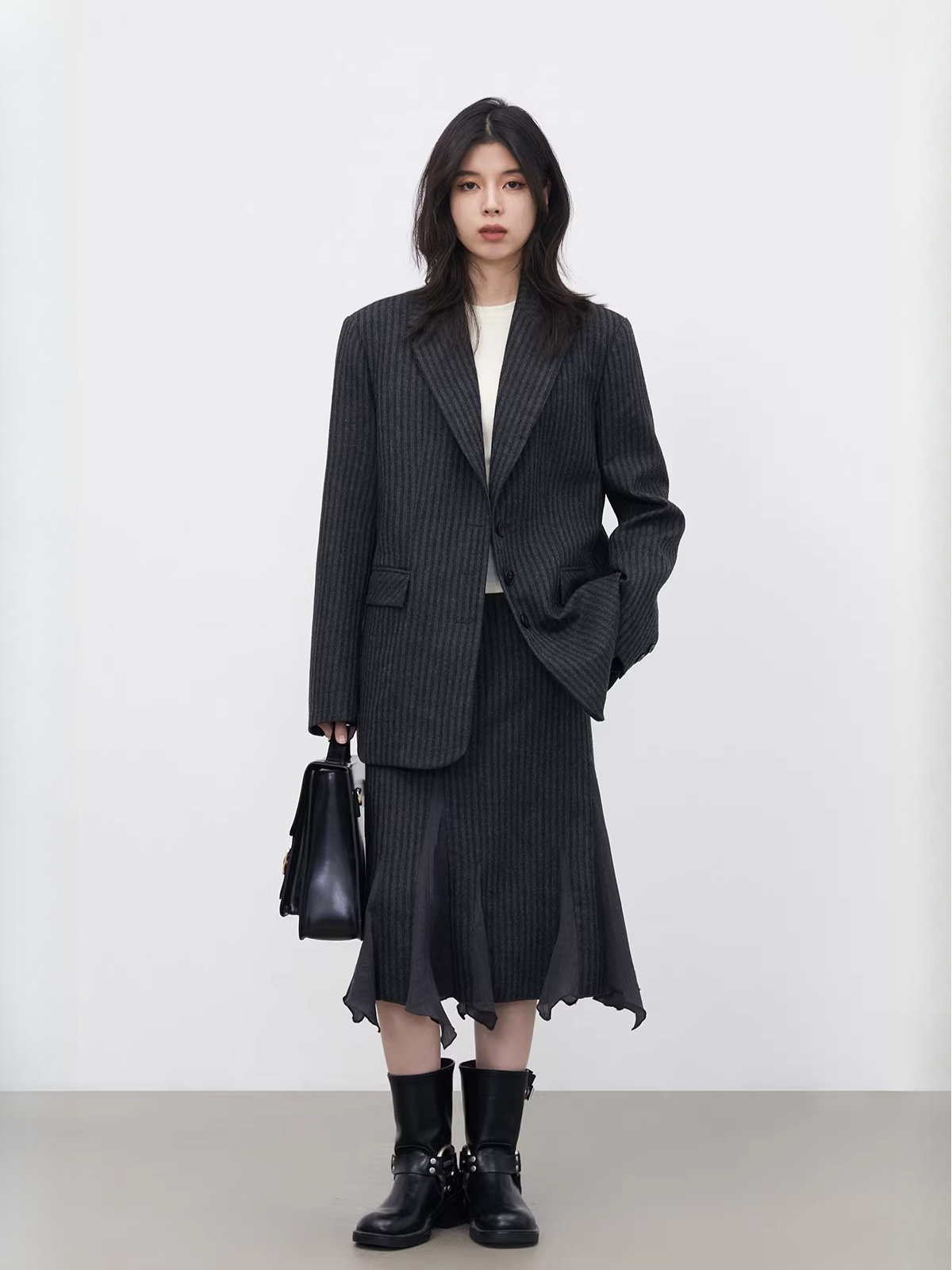 CHIC VEN Mode Dames wollen bla - Wool Suit Jacket recensie en prijs