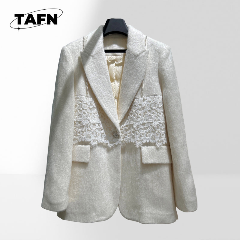 Dames Klassieke geruite blazer - Wool Suit Jacket recensie en prijs