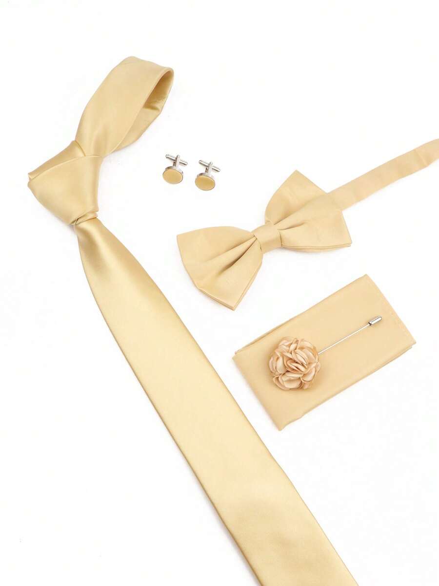 SGIAWETA-5-delige set champagn - Pocket Square Set recensie en prijs