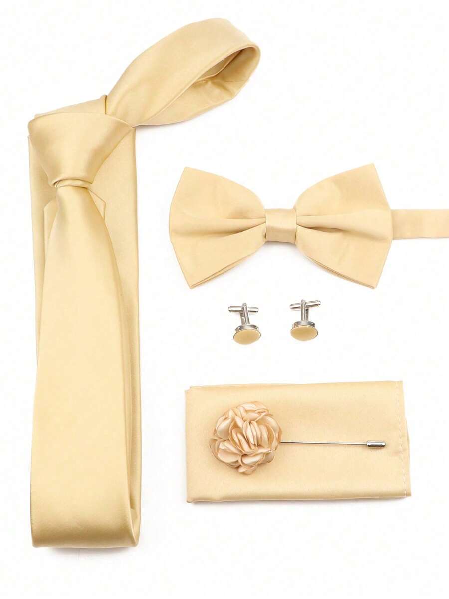 SGIAWETA-5-delige set champagn - Pocket Square Set recensie en prijs