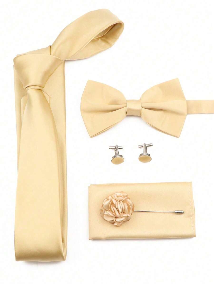 SGIAWETA-5-delige set champagn - Pocket Square Set recensie en prijs
