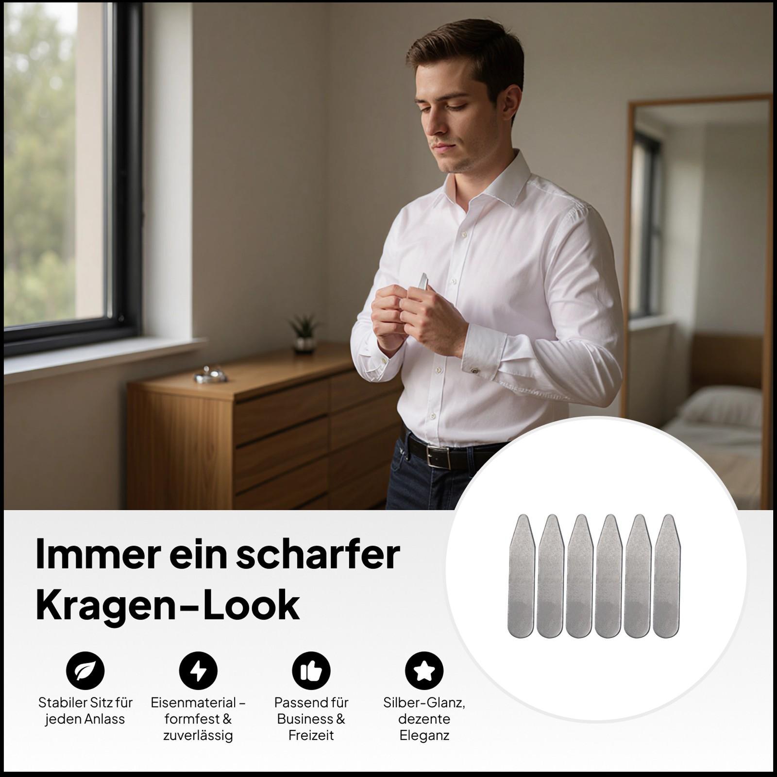 Kraagsteunen voor herenoverhem - Collar Stay Metal recensie en prijs