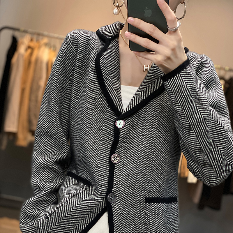 Herfst Winter Vrouwen Pure Cas - Wool Suit Jacket recensie en prijs