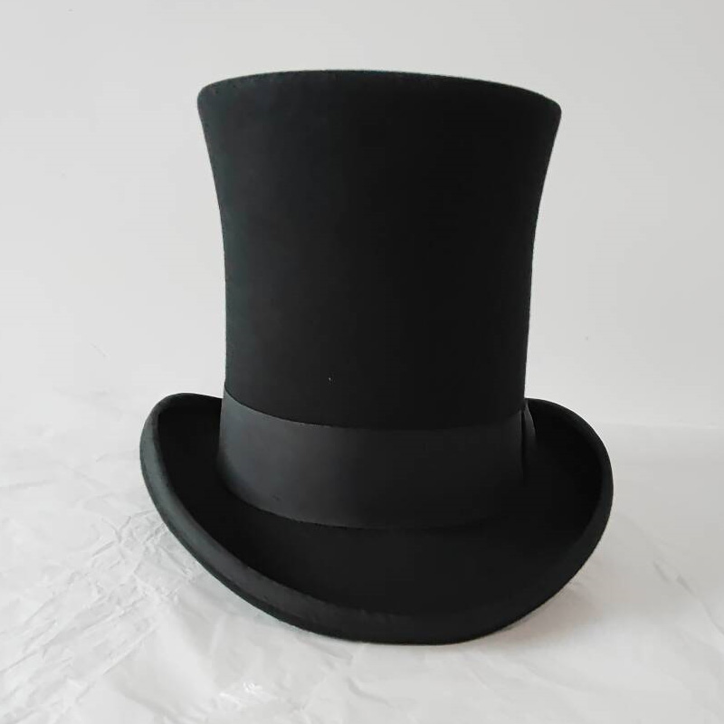 Zwarte 25cm wollen vilt hoge h - Victorian Men'S Formal Wear recensie en prijs