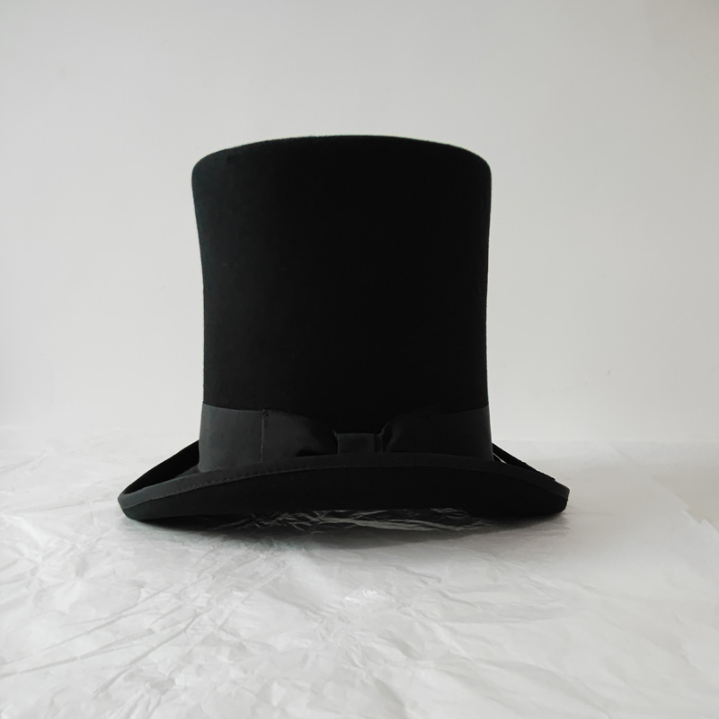 Zwarte 25cm wollen vilt hoge h - Victorian Men'S Formal Wear recensie en prijs