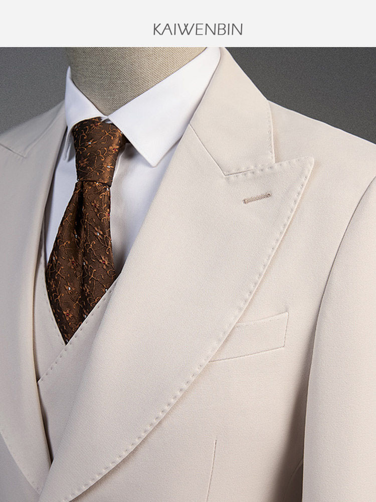 Heren 3-delig pak, off-white,  - Wool Suit Jacket recensie en prijs